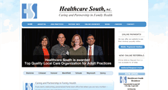 Desktop Screenshot of healthcaresouth.com